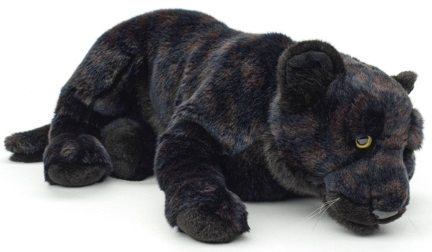 Peluche panthère noire couchée Uni Toys