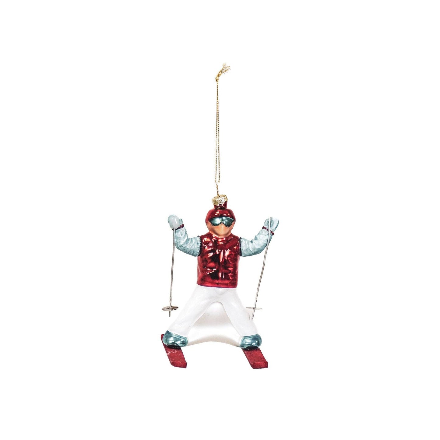 Skier Christmas Ball