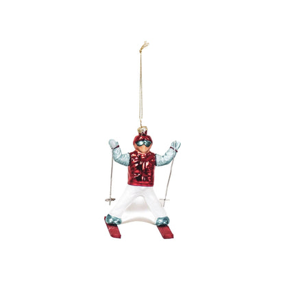 Skier Christmas Ball