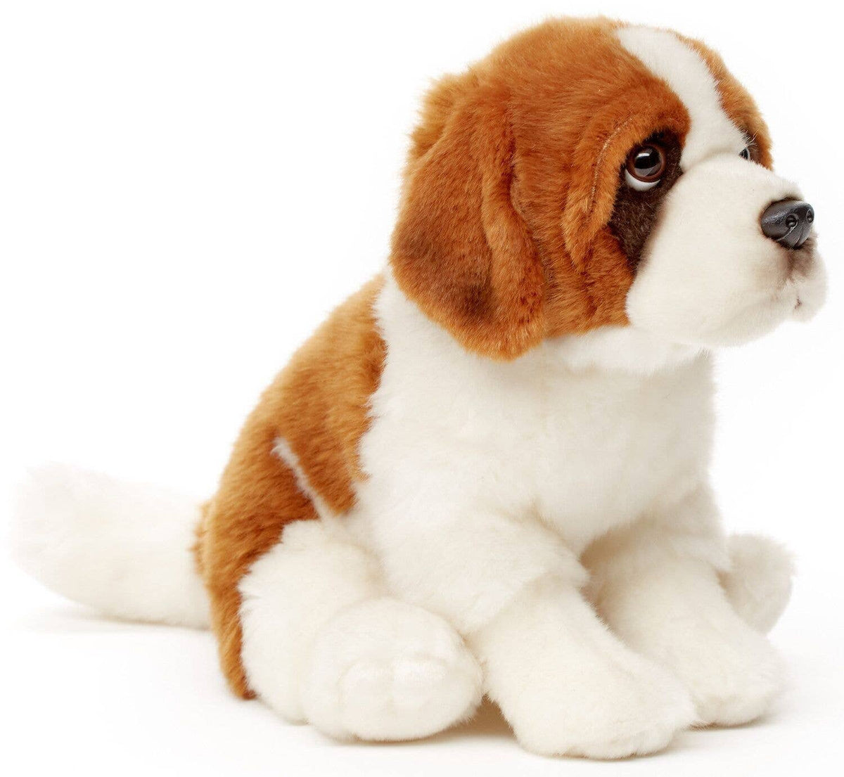Sitting St. Bernard plush toy
