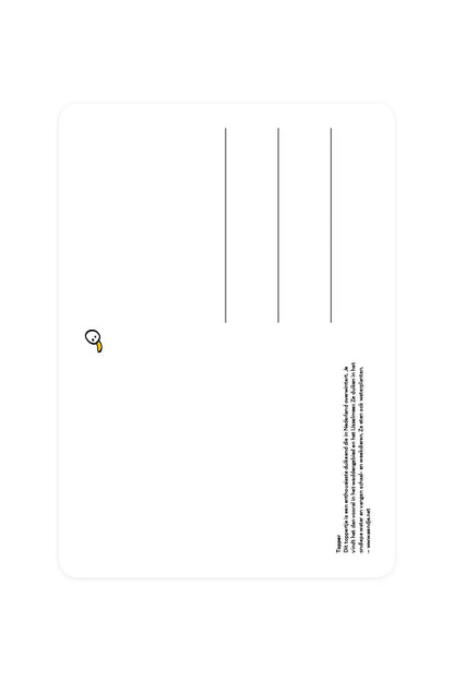 Carte postale avec décoration