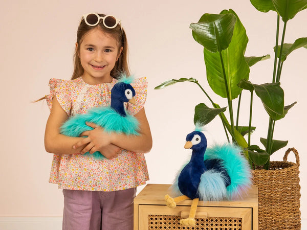 Peluche Paon Zoé – 27 cm - Teddy Hermann