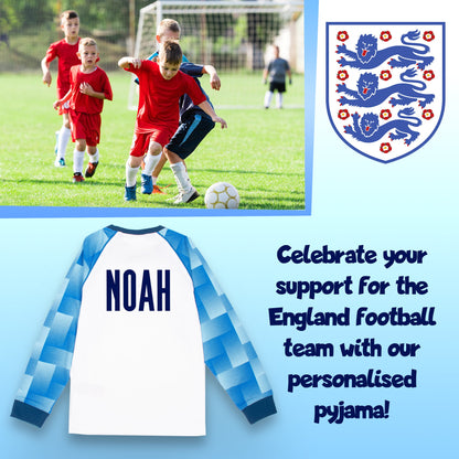 England Personalized Pajama for Kids Long Sleeve