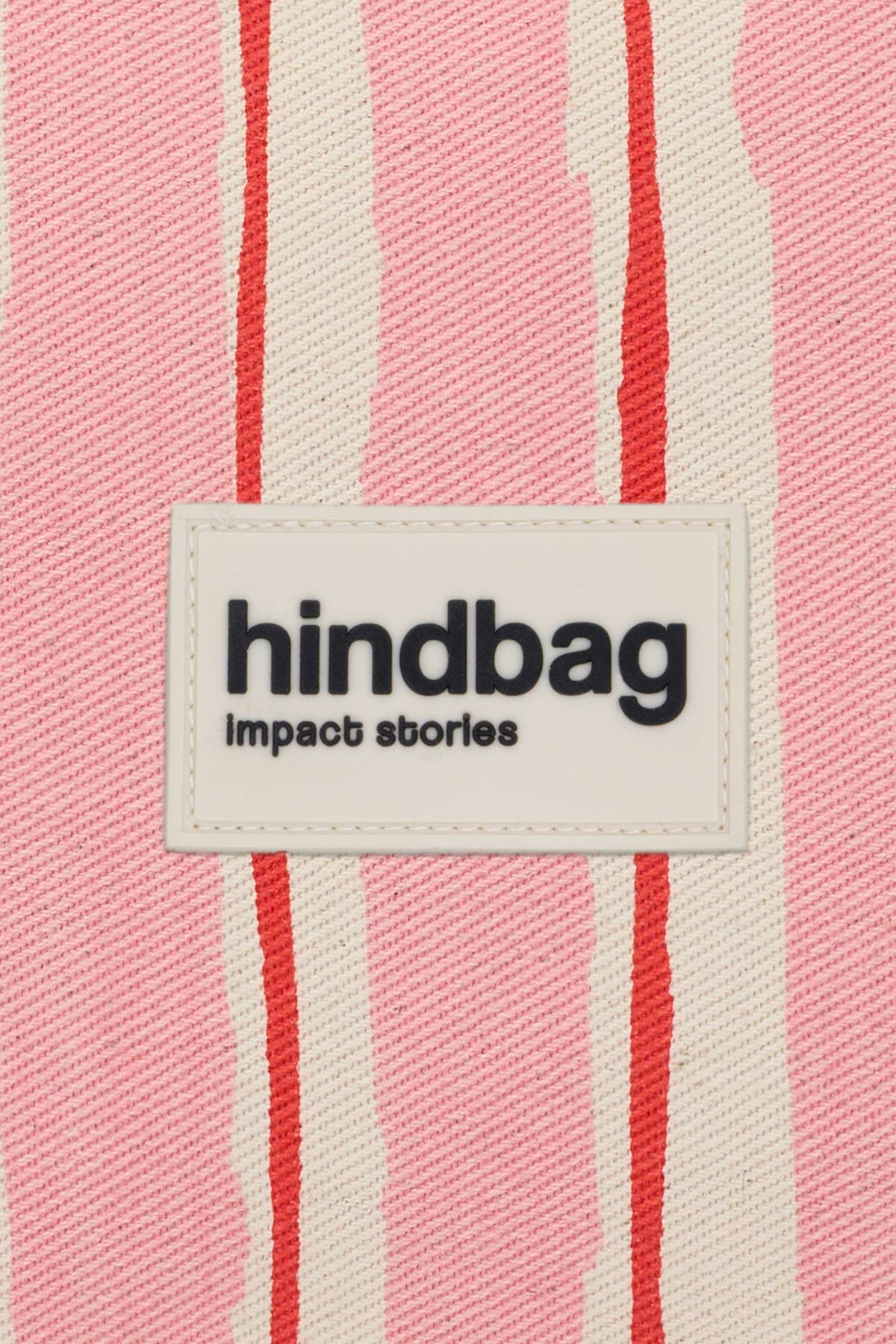 Trousse de toilette XL Alix Rayures Rose et Rouge