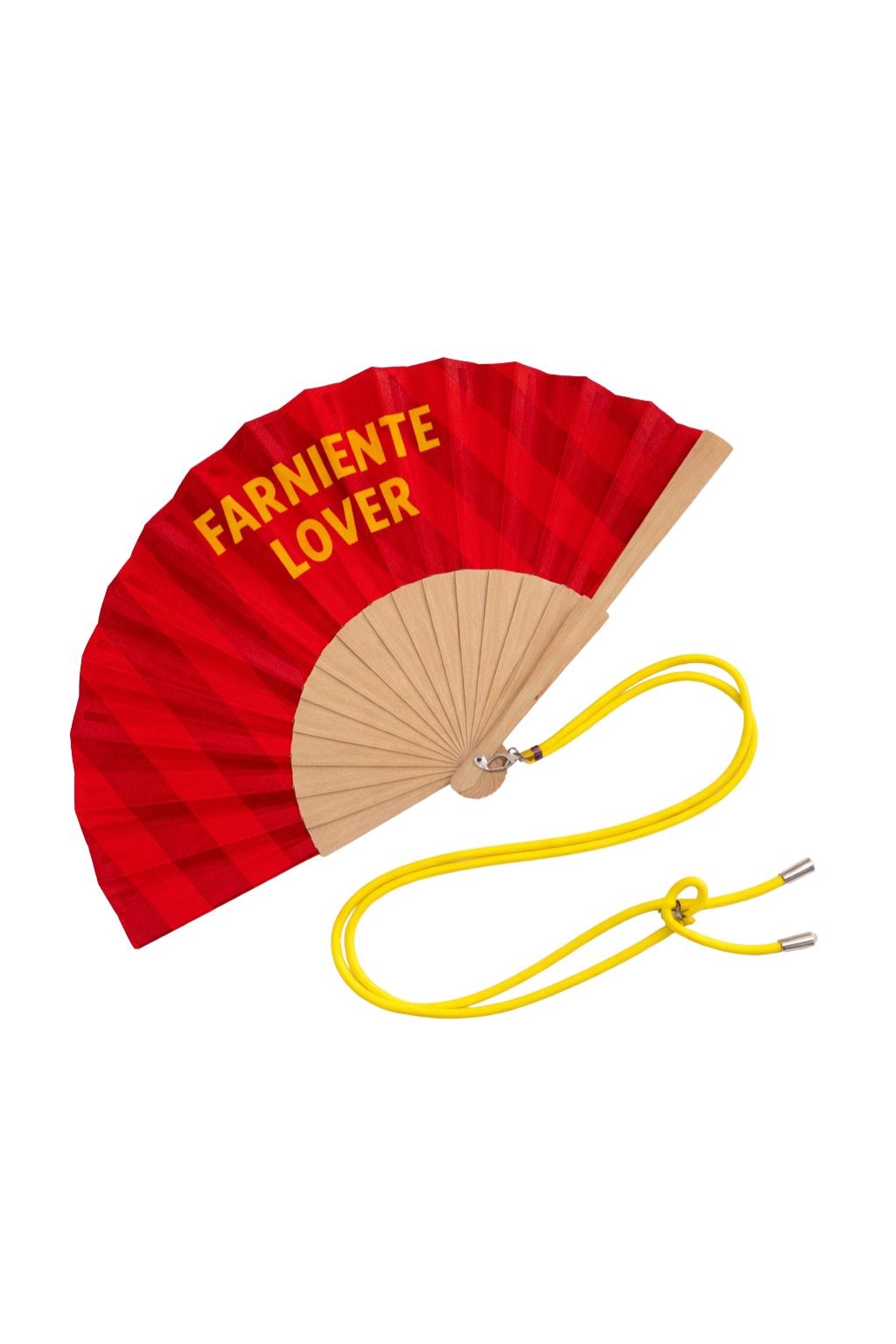 Fan with shoulder strap – Lounging Lover