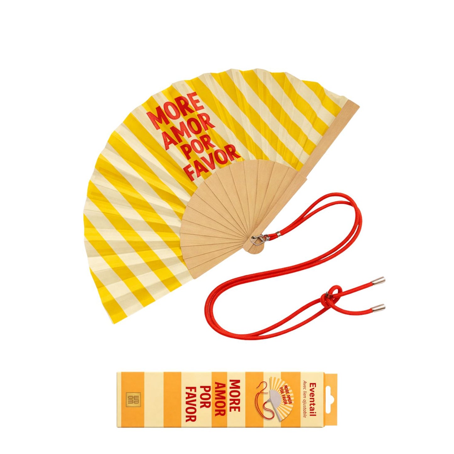 Fan with shoulder strap – More Amor Por Favor