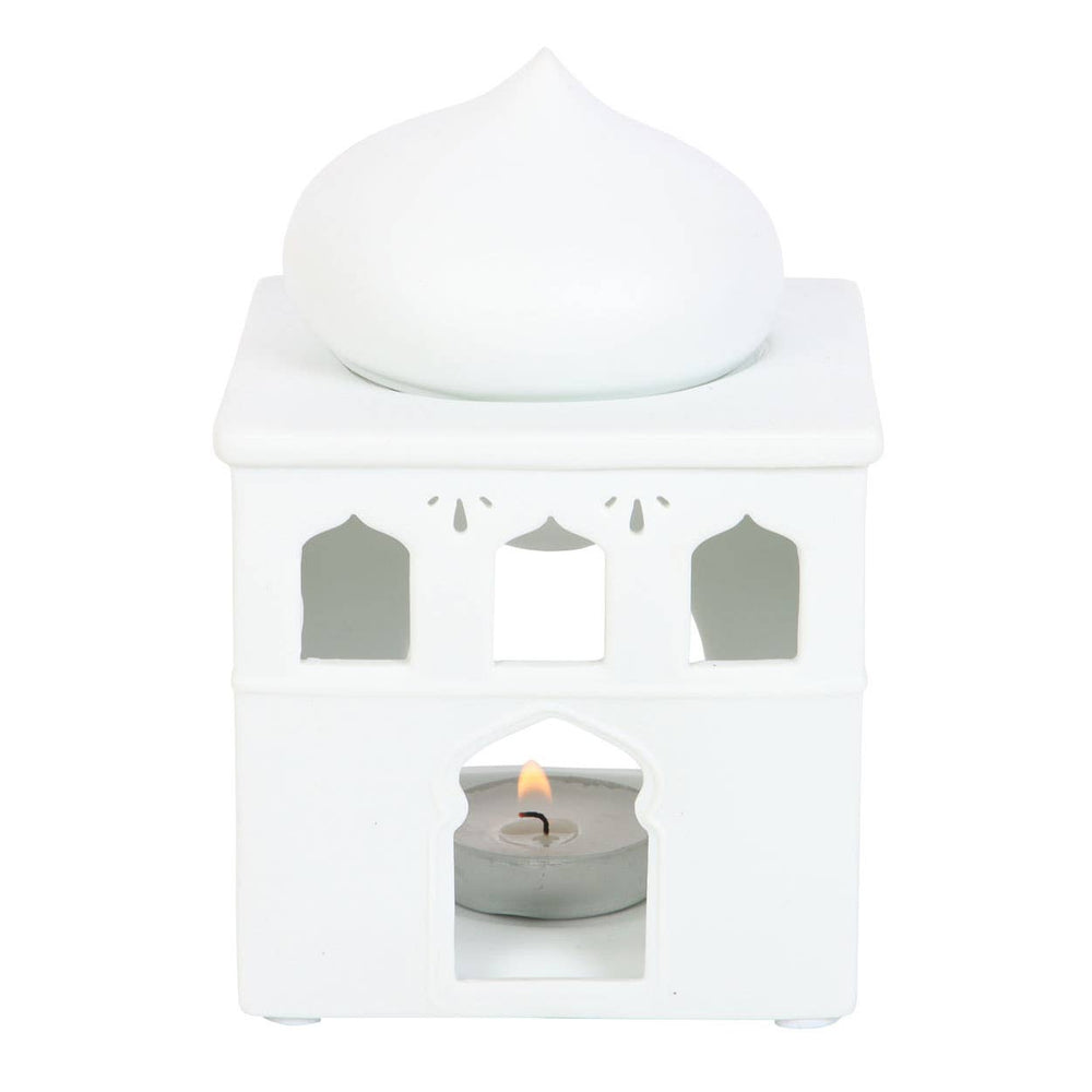 Mosque-shaped oil burner and incense holder
