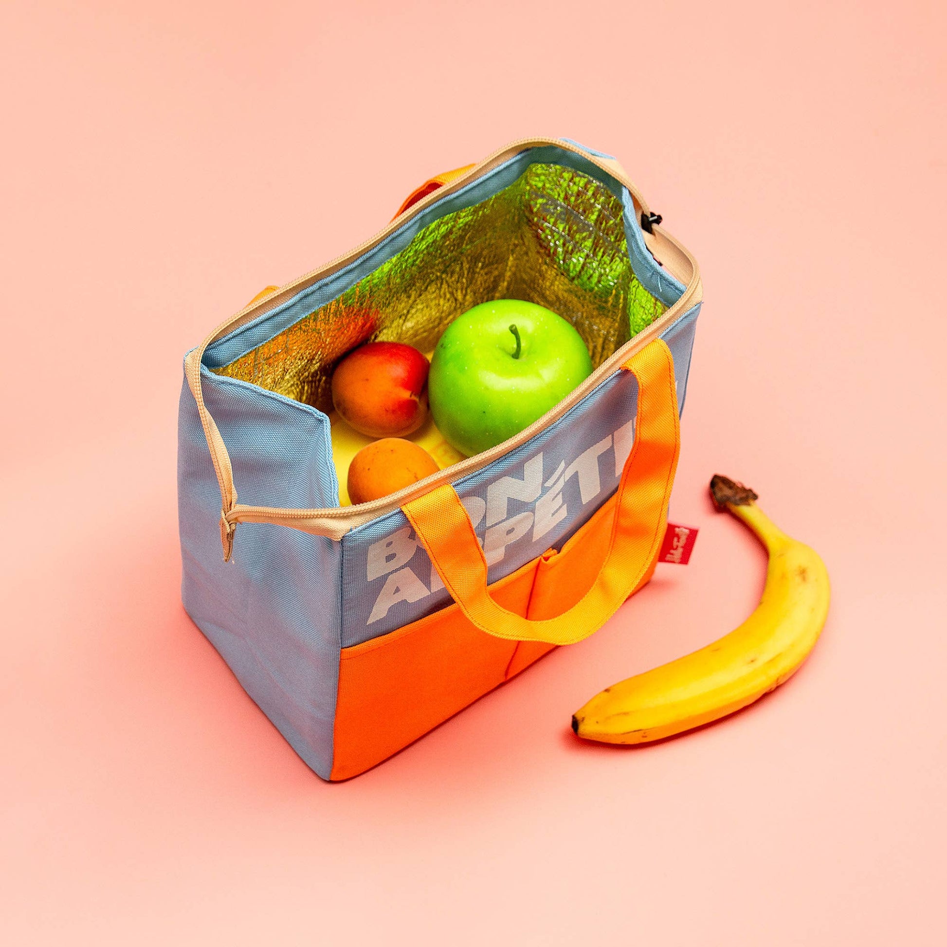 Sac à Déjeuner Orange Bon Appétit Helio Ferretti Vue 1