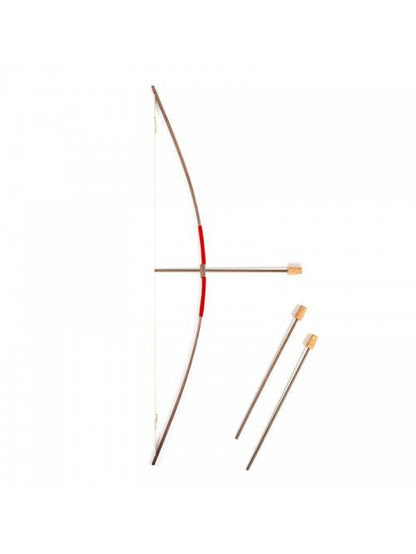 ARC RUSTIK SUEDE POIGNÉE S + 3 FLÈCHES À POINTE EN LIÈGE - KALID MEDIEVAL