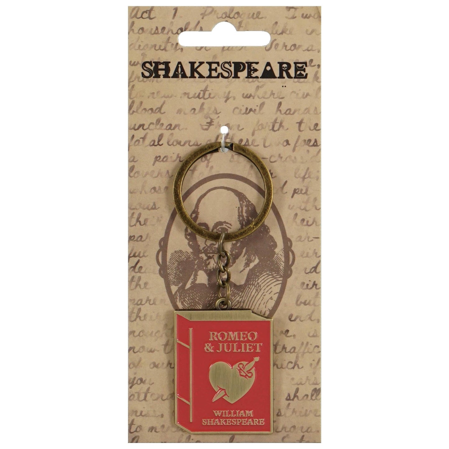 Shakespeare Romeo & Juliet Keychain