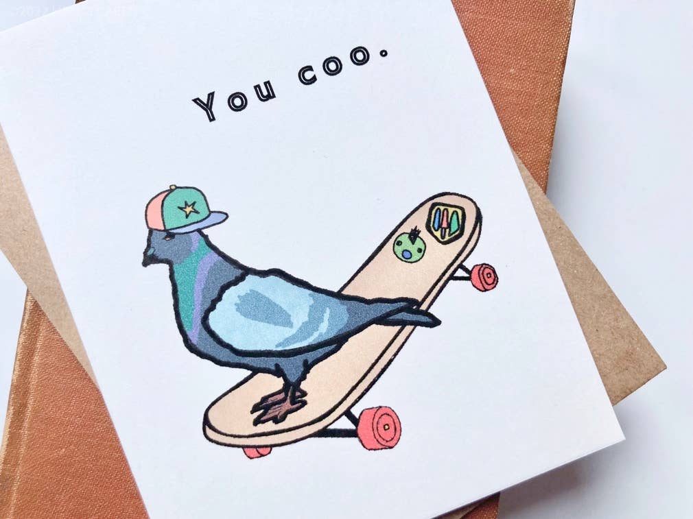 Pigeon "You Coo." Greeting Card