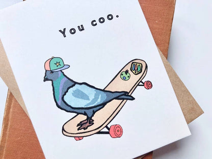 Pigeon "You Coo." Greeting Card
