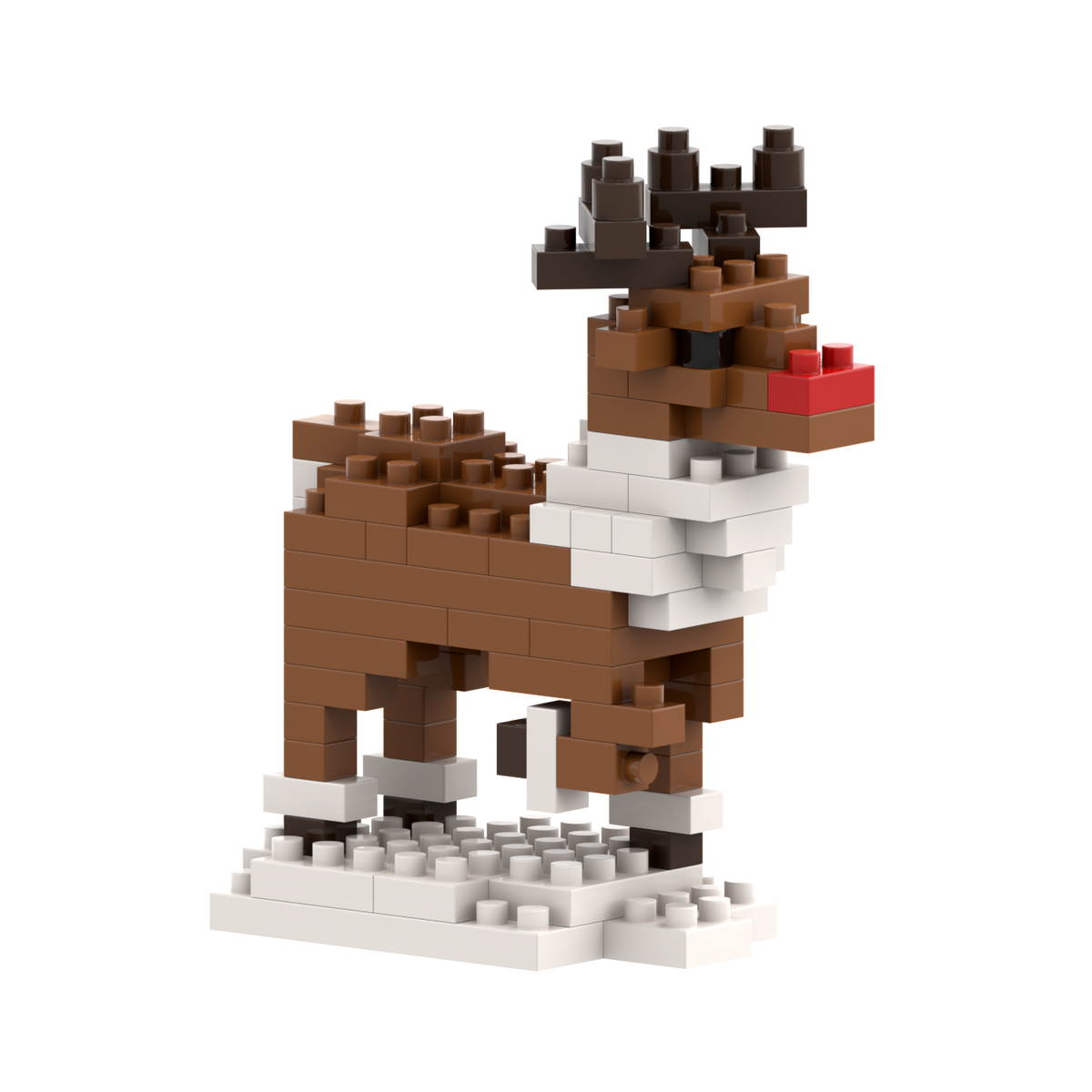 BRIXIES reindeer postcard
