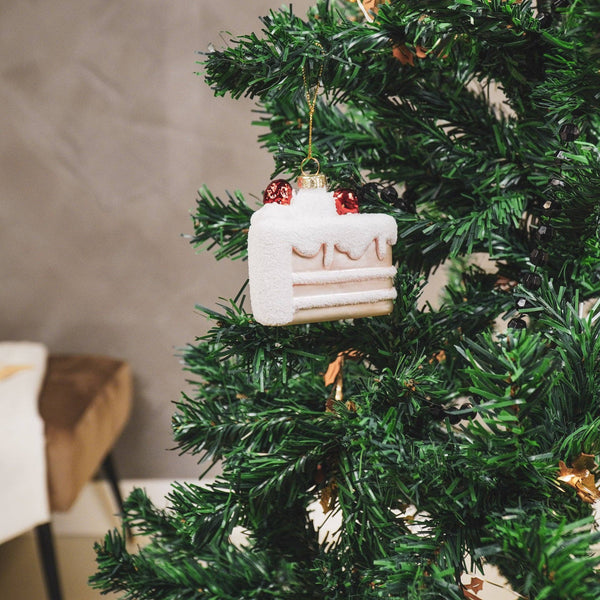 Christmas Ball Cake Slice