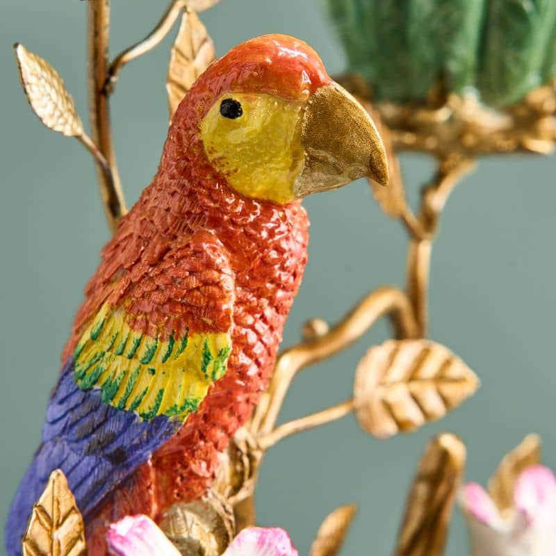 Chandelier zèbre poly/métal, 27 x 9x45 cm