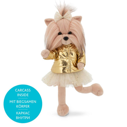 Lucky Yoyo Dog-pop: Gouden jasje - 38 cm
