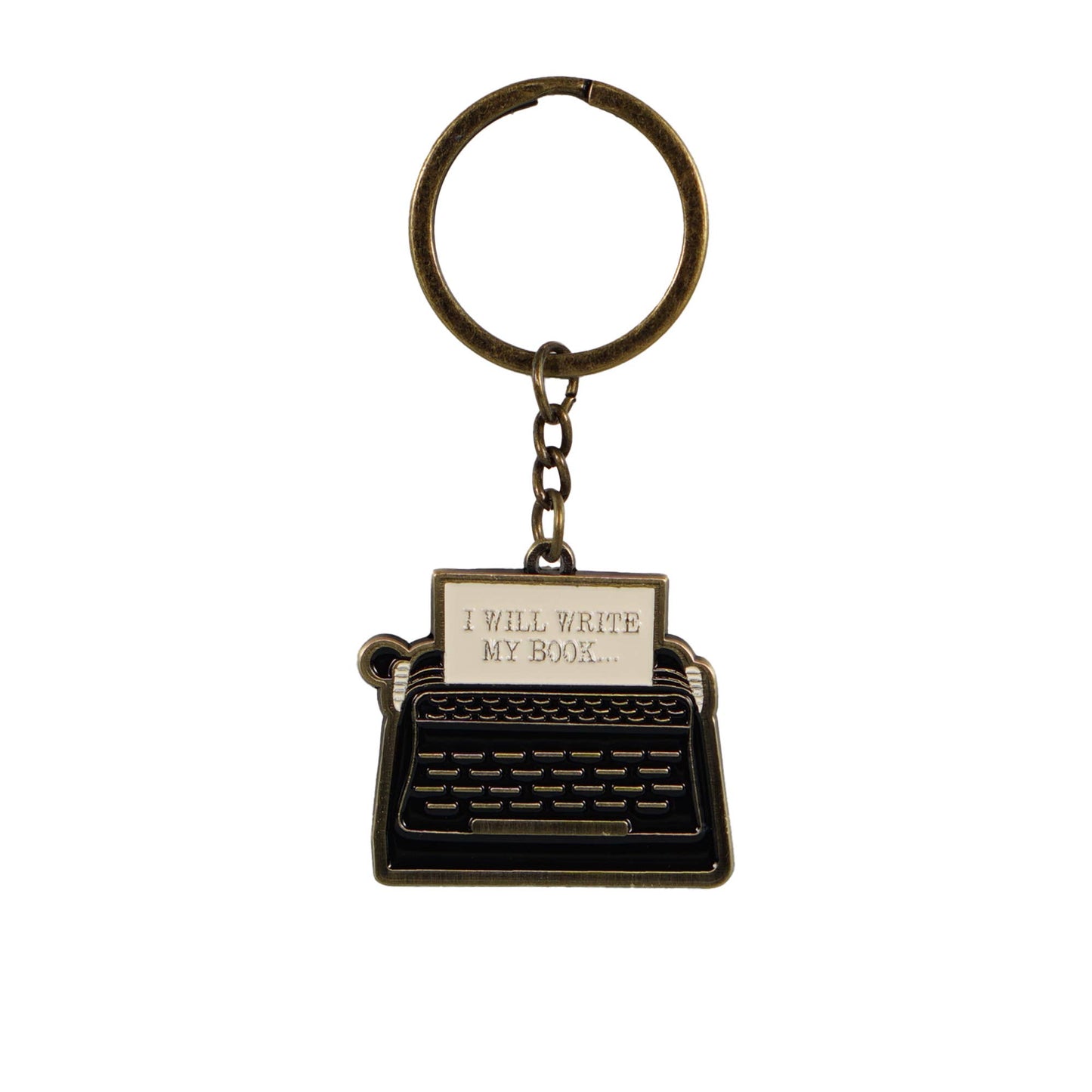Metalen sleutelring - Pulteney Press (Ik zal schrijven)