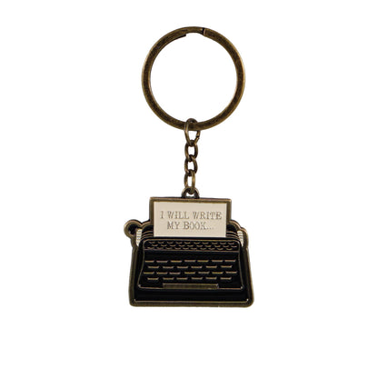 Metalen sleutelring - Pulteney Press (Ik zal schrijven)
