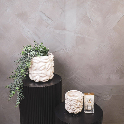 Pot - Kisses - Ceramic - Beige - 17.5x17.5x17.5cm