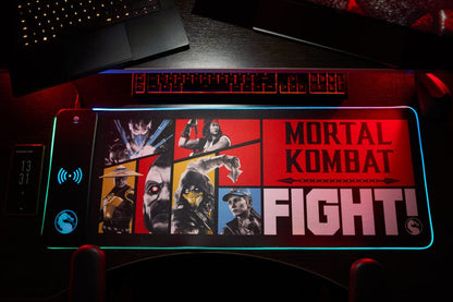 Mortal Kombat - Oversized Gaming Mat & Mobile Charger