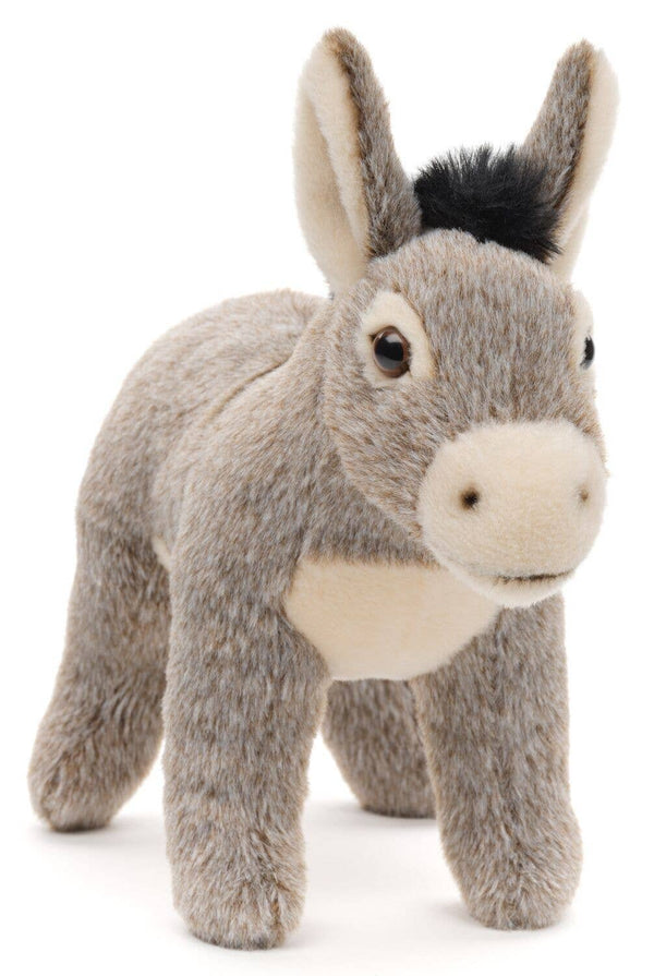 Staande ezel - 20 cm (hoogte) - knuffel/pluche