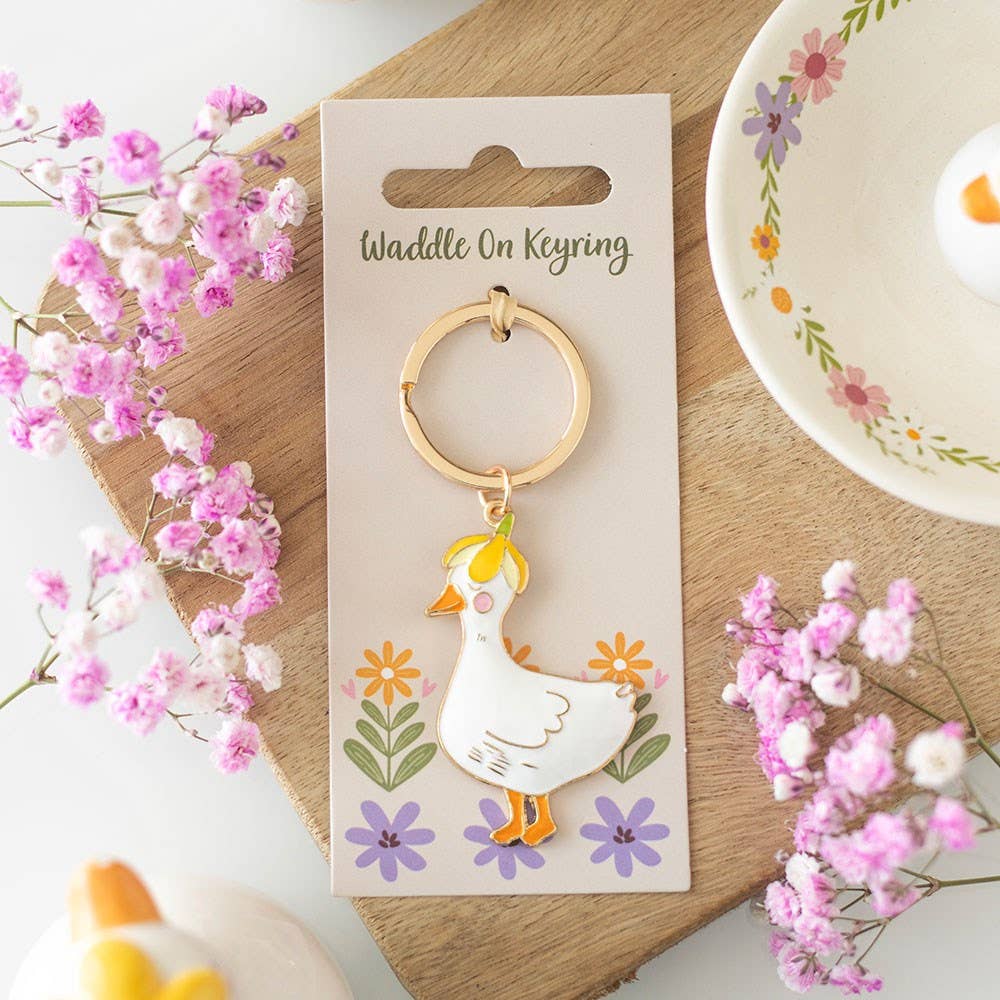 Waddle On Duck Keychain