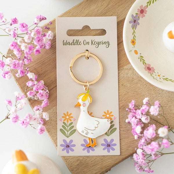 Waddle On Duck Keychain