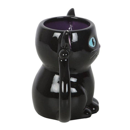 Gothic Bat Cat Halloween Mug