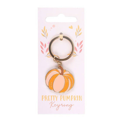 Pretty autumn pumpkin keyring