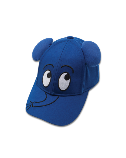 Children's cap with the blue elephant