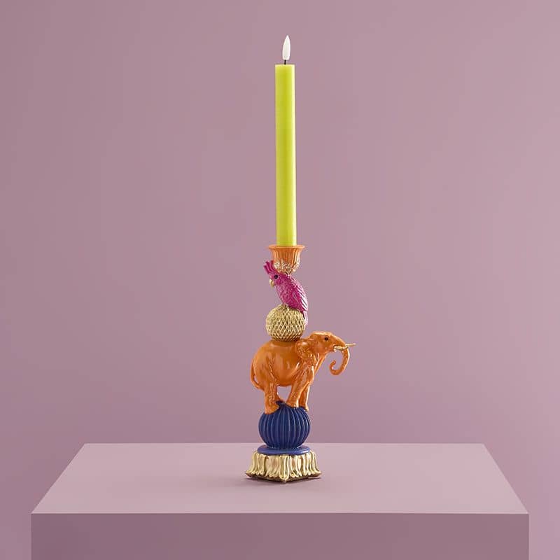 Orange elephant chandelier