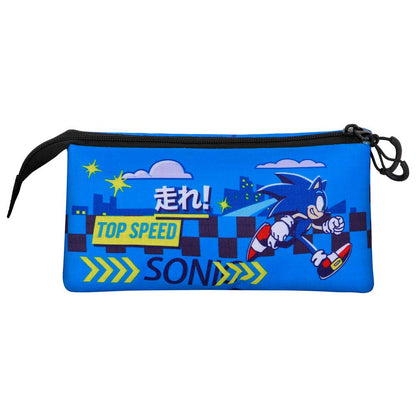 Trousse Triple Sonic the Hedgehog « Go »