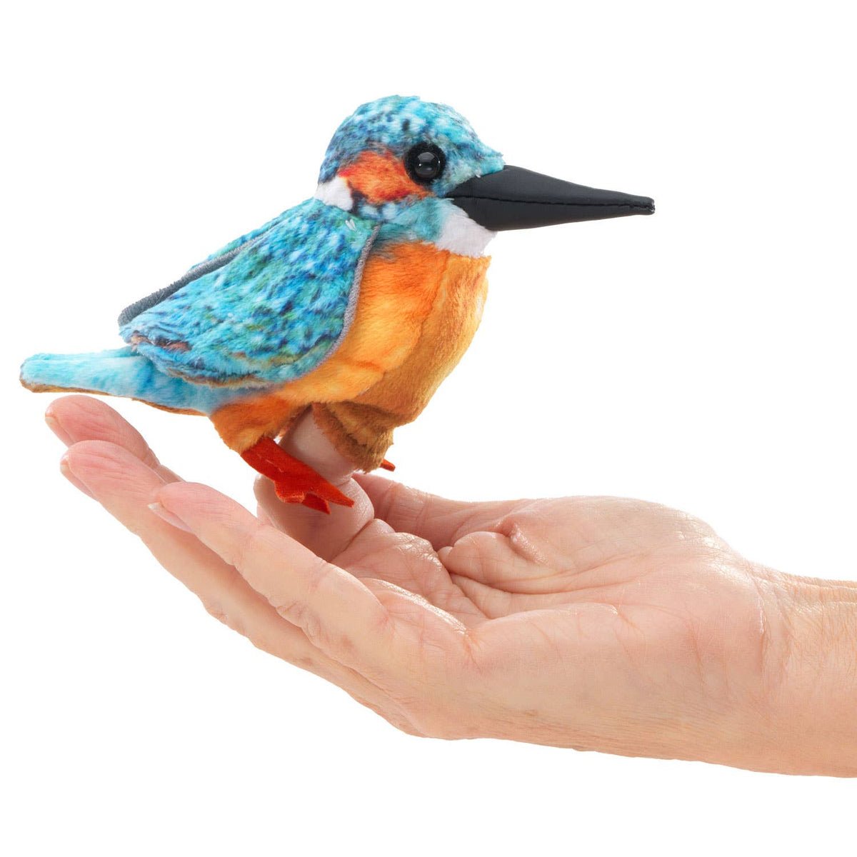 Mini European Kingfisher Finger Puppet