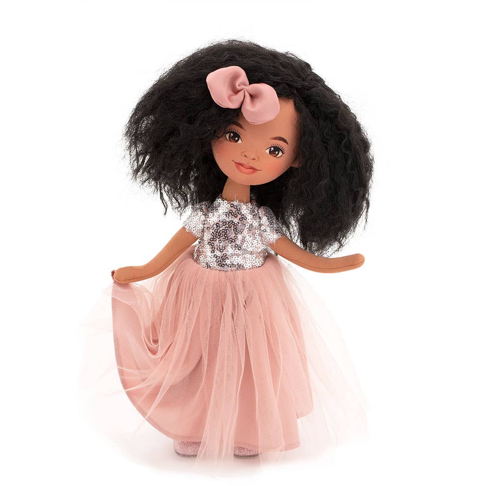 Poupée Tina en Robe Rose à Sequins - 32 cm