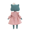 Peluche en Coton Fiona la Grenouille Robe Rose - 29 cm - 0+