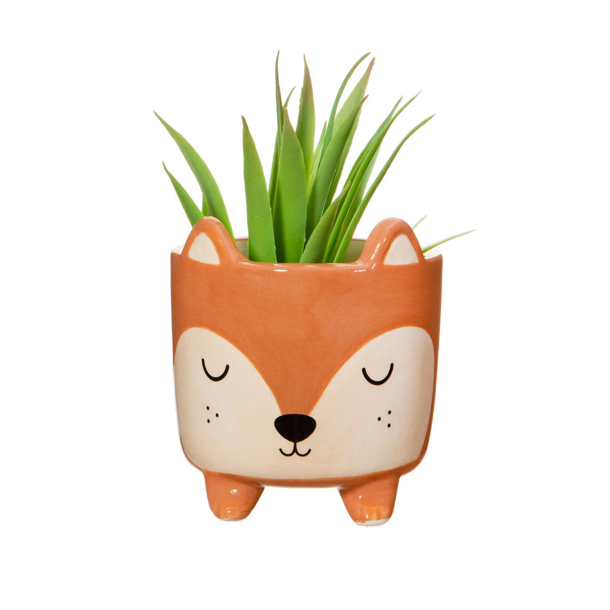 Mini fox planter on legs