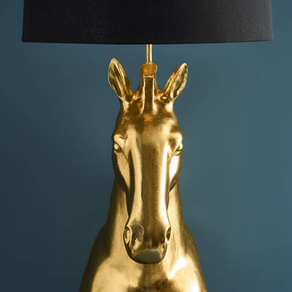 Amadeus paarden vloerlamp, goud