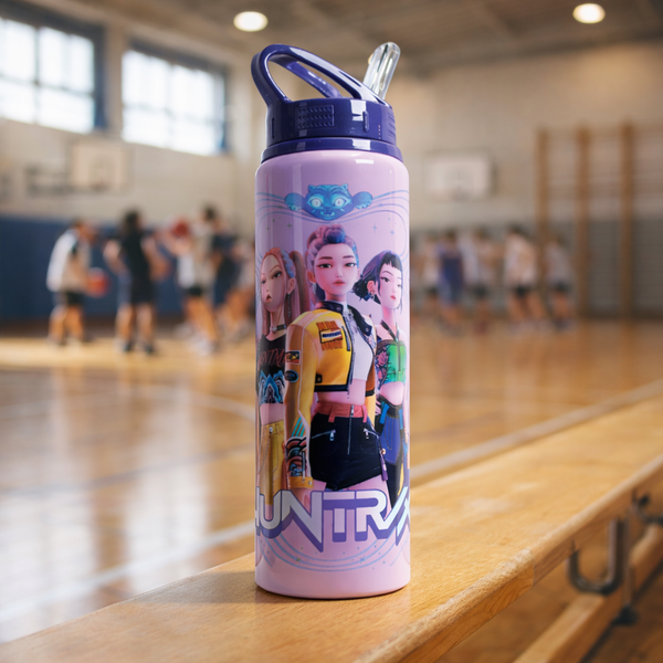 KPop Demon Hunters - Flip-top water bottle (650 ml) - Huntr/x