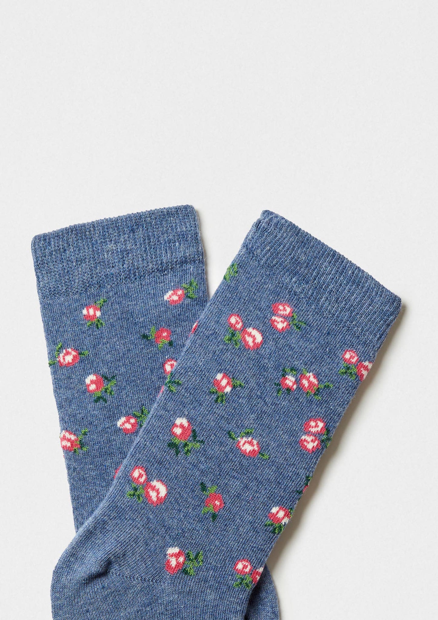Women's BeLiberty blue 100% organic cotton socks
