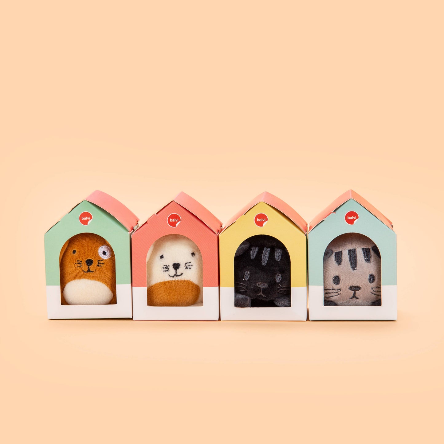 Marque-pages animaux en peluche x12