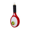 Weihnachtsanhänger Tennisschläger aus Glas, 13,5 cm