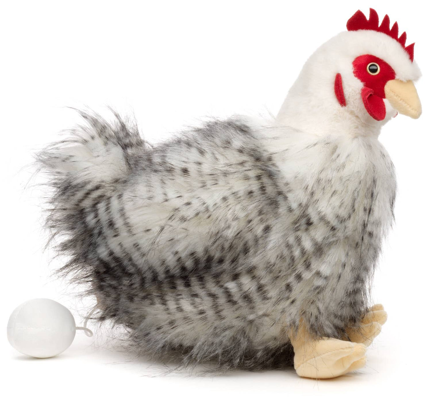 Sitting Hen Plush with Egg