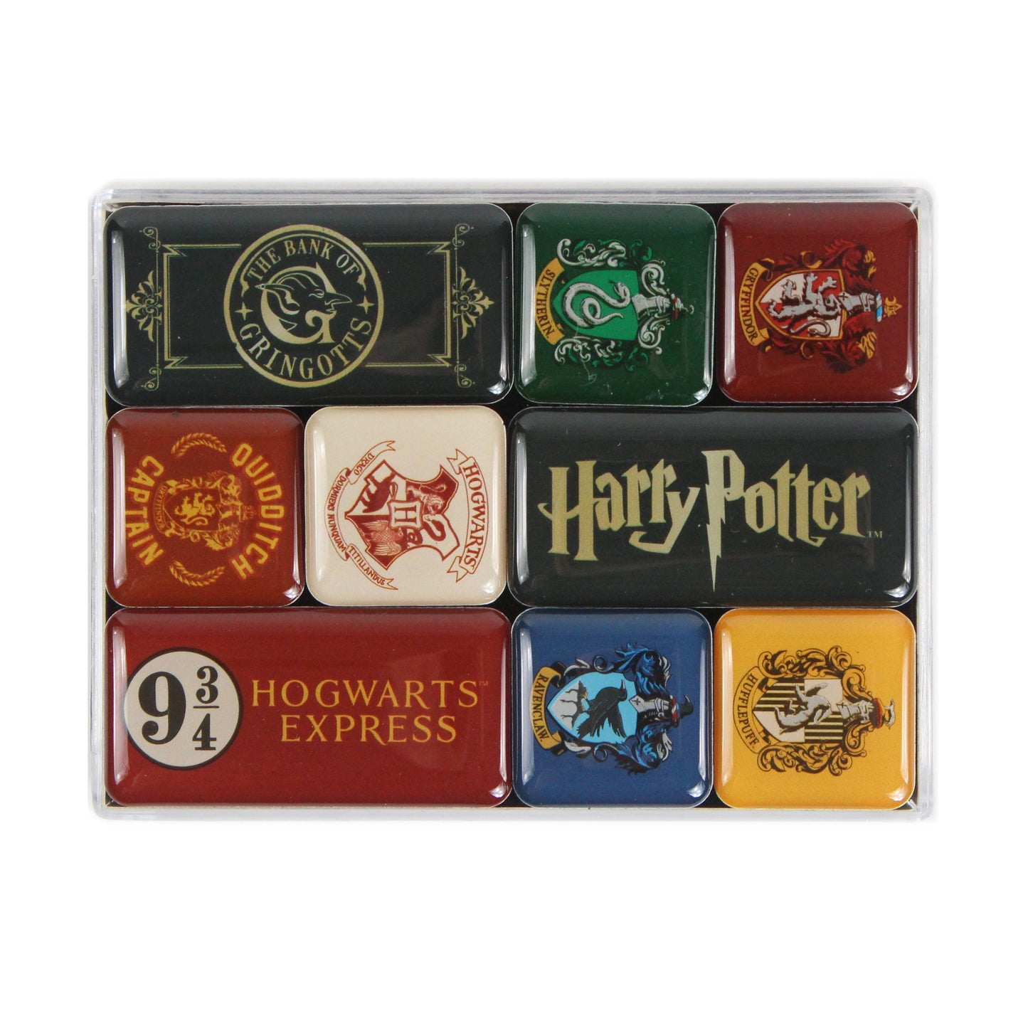 Set of 9 epoxy magnets - Harry Potter (Houses)