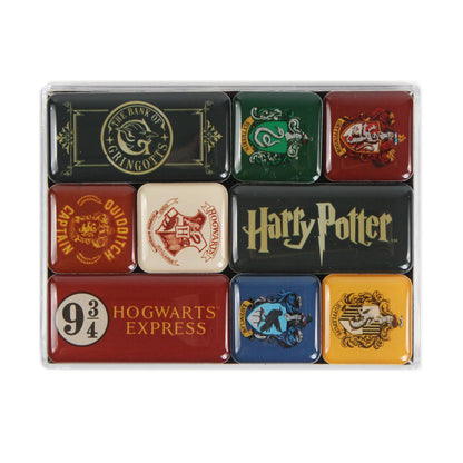 Set of 9 epoxy magnets - Harry Potter (Houses)