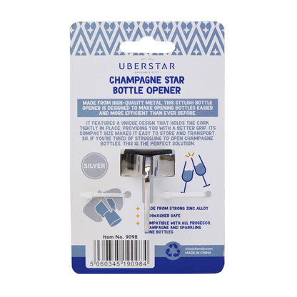 Easy Champagne Star Bottle Opener