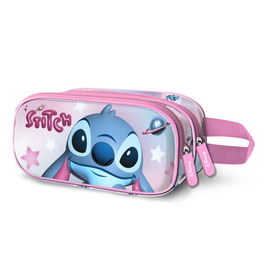 Disney Lilo &amp; Stitch Cosmic 3D Double Pencil Case