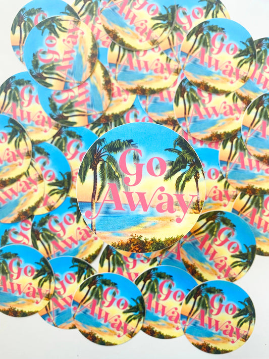 Autocollant "Go Away"