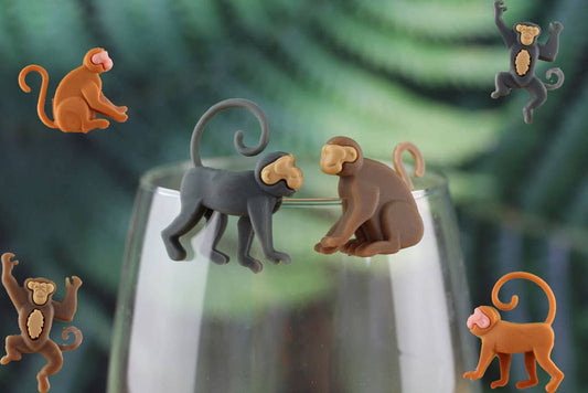 Marqueurs de verre Jungle - Singes