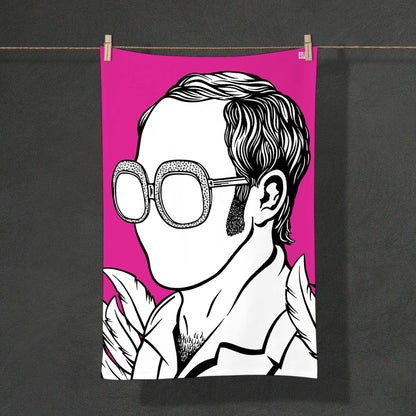 “Elton John” tea towel
