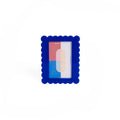 Mini fotolijstje met blauwe golven